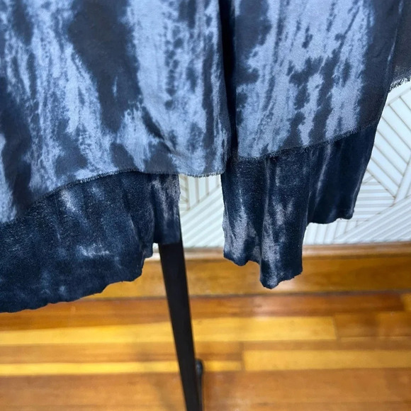 Raquel Allegra Black Gray Tie Dye Layered Skirt Size 0‎ / US XS - Picture 5 of 12